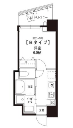 コンフォルト芝公園の物件間取画像